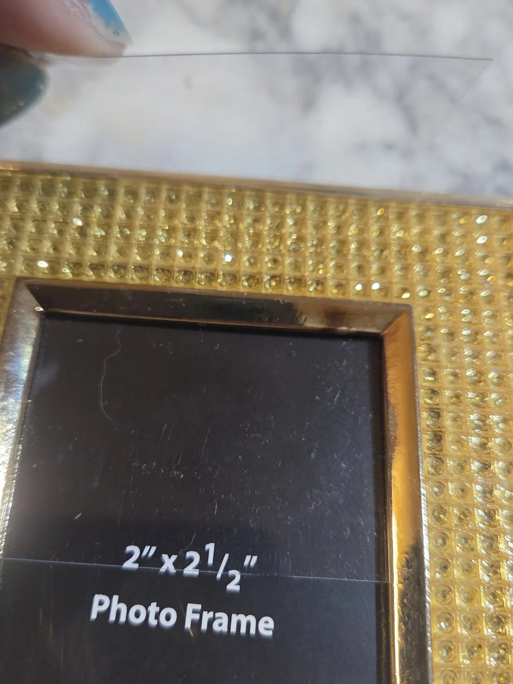 Gold-tone metallic Chicago souvenir Embellished Photo Frame - 2